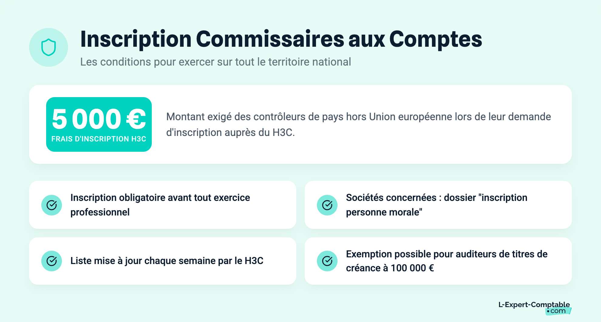 Inscription Commissaires aux Comptes